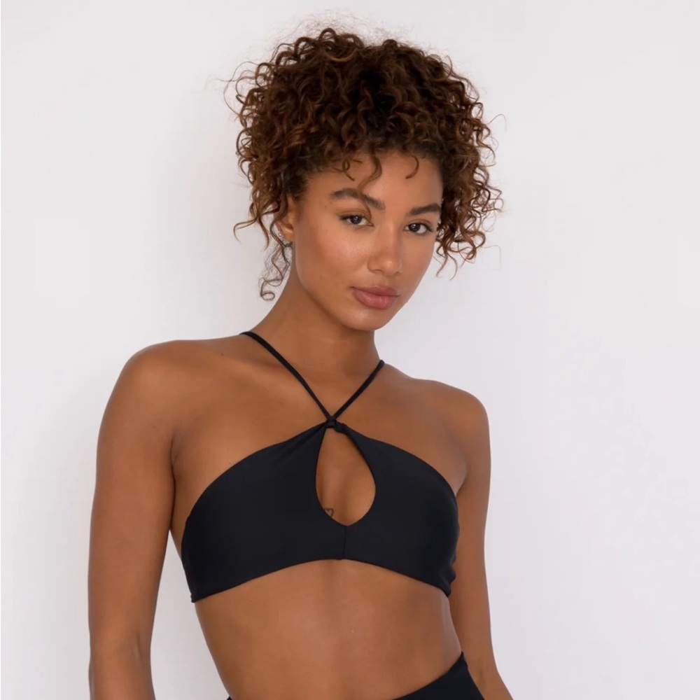 NWT Black Skatie Sophie Bikini Top Size XS